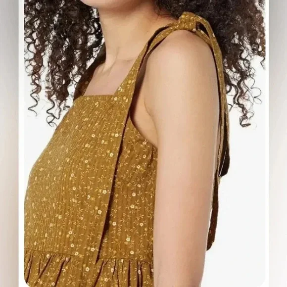 NWT Madewell Rosalie Tie Strap Top In Daisy Stitch Medium - Picture 6 of 12